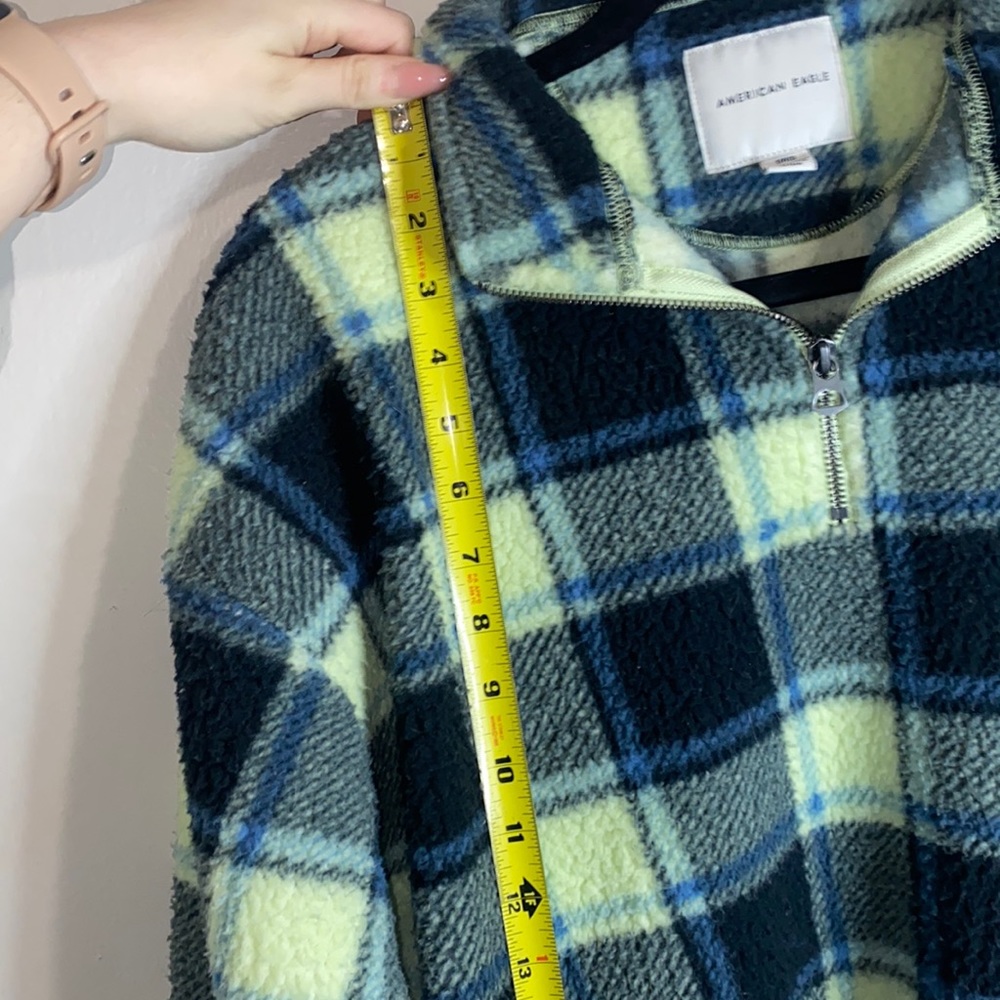 🎱American Eagle Plaid Pullover! - Picture 5 of 8